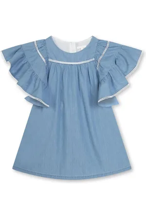 Chloé Robe en coton à volants