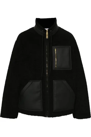 Moschino Veste en peau lainée artificielle