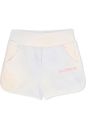 Balmain Short en coton à imprimé tie-dye