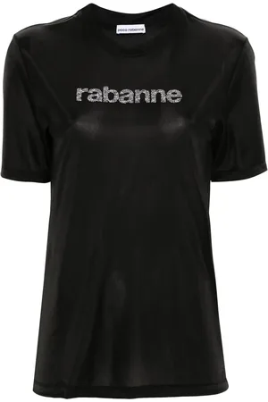 Paco rabanne T-shirt en jersey à logo strassé