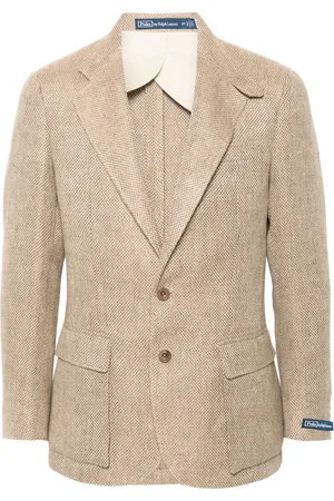 Ralph Lauren Veste en lin à simple boutonnage
