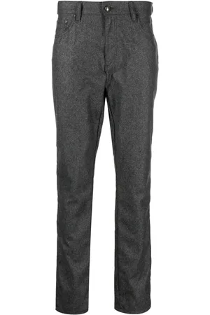 Hackett Pantalon droit Flannel à patch logo