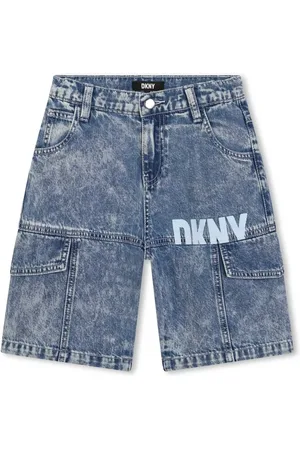 DKNY Short en jean à logo imprimé