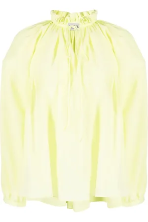 Lanvin Blouse en soie à col plissé