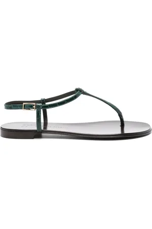 Giuseppe Zanotti Sandales à effet peau de crocodile