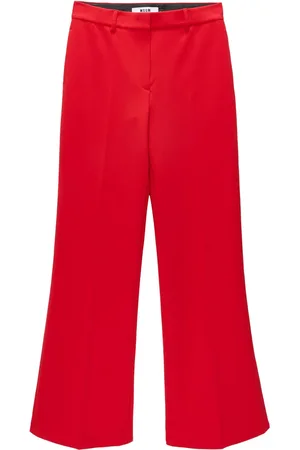 Msgm Pantalon de costume à taille haute