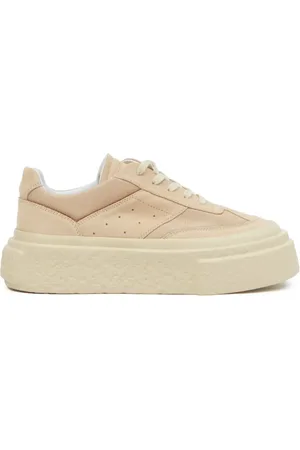 Maison Margiela Baskets en cuir à logo embossé