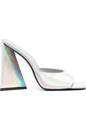 The Attico Mules Devon 115 mm à design holographique