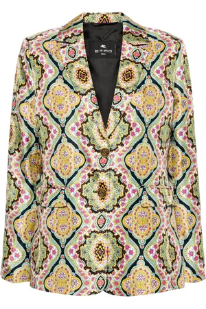 Etro Blazer en soie à fleurs