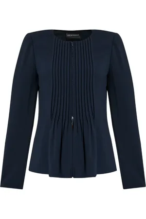 Emporio Armani Veste cintrée à design plissé