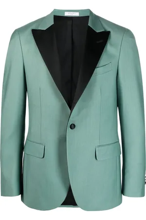 Boglioli Blazer à revers contrastants