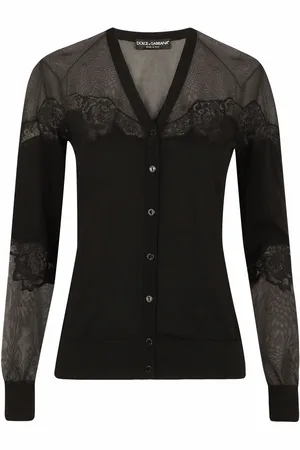 Dolce & Gabbana Cardigan à bordure en dentelle