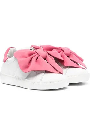 MONNALISA Baskets en cuir à nœud oversize