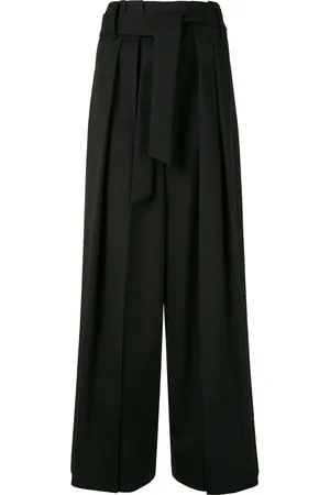 GOEN.J Pantalon ample à taille haute froncée
