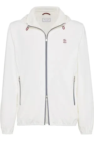 Brunello Cucinelli Veste à logo brodé