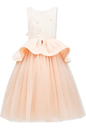 Tulleen Robe Eugenia à fleurs brodées