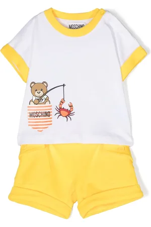 Moschino Ensemble haut-short en coton à logo imprimé
