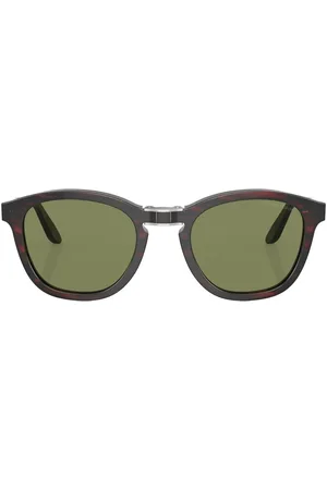 Giorgio Armani Lunettes de soleil rondes à logo imprimé