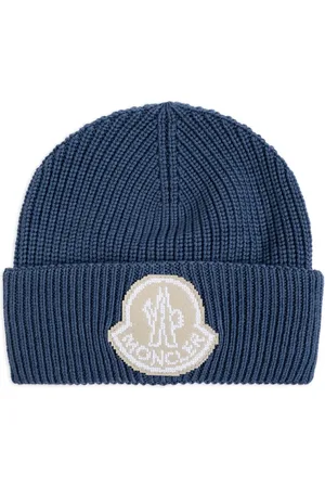 Moncler Bonnet en laine vierge à patch logo