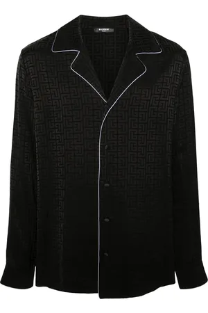 Balmain Chemise à monogramme en jacquard