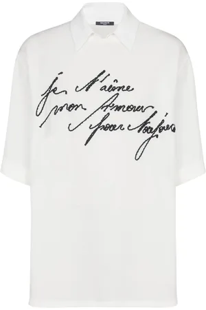 Balmain Polo Love Letter à broderies