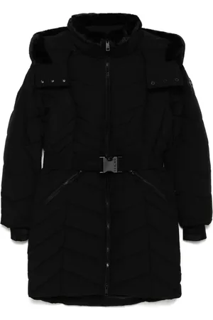 Michael Kors Manteau ceinturé Chevron 3/4 à taille ceinturée