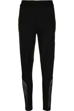 Philipp Plein Legging nervuré à empiècements en transparent