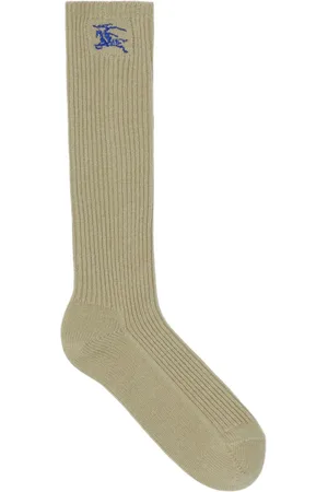 Burberry Chaussettes en maille nervurée