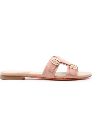 santoni Sandales en cuir à double bride