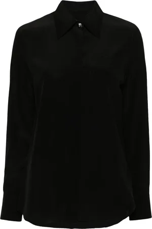 Lanvin Chemise en soie à boutons fleurs