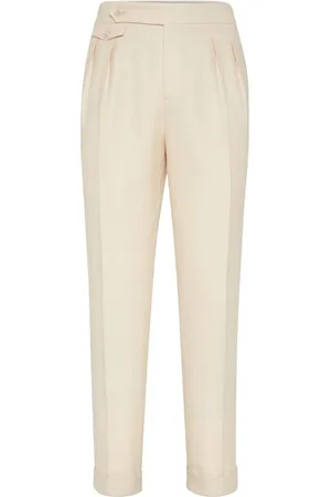 Brunello Cucinelli Pantalon à chevrons
