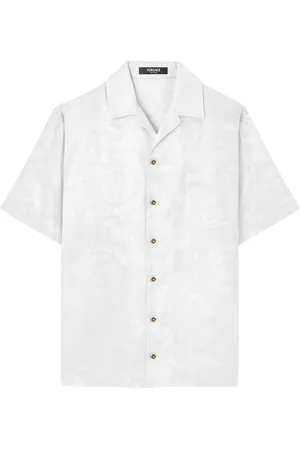 VERSACE Polo à motif Barocco en jacquard