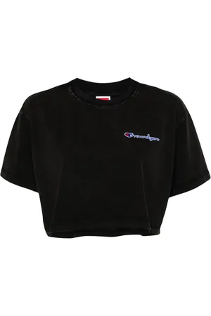 Ground Zero T-shirt crop à logo brodé