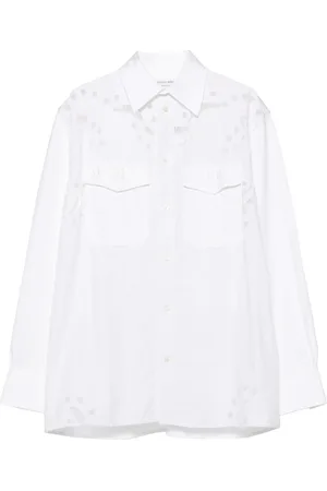 Marine Serre Chemise à logo brodé
