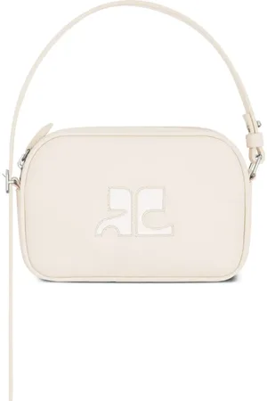 Courrèges Sac porté épaule en cuir à logo brodé