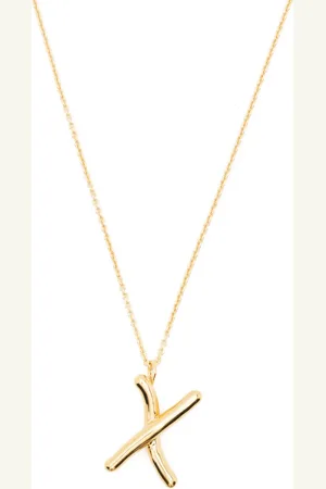 Missoma Collier Curly Molten Initial