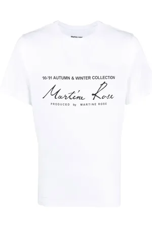 MARTINE ROSE T-shirt à logo imprimé