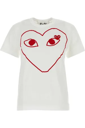 Comme des Garçons T-shirt à imprimé cœur