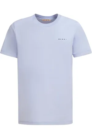 Marni T-shirt en coton à logo brodé