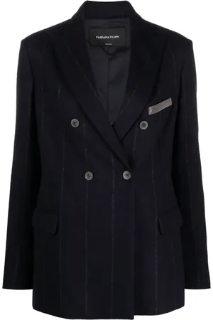 Fabiana Filippi Blazer rayé à simple boutonnage
