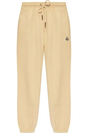 Moncler Pantalon de jogging en coton à patch logo