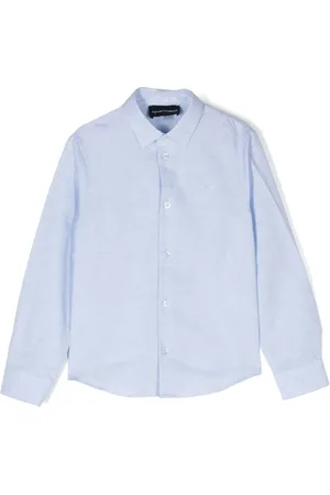 Emporio Armani Chemise en lin à manches longues