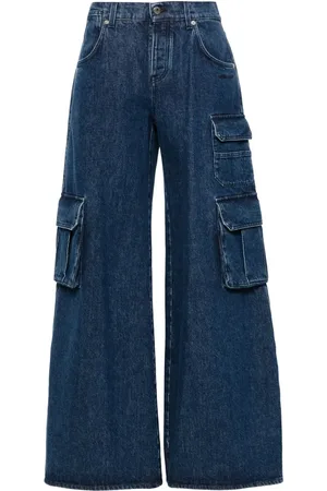 OFF-WHITE Jean évasé à poches cargo