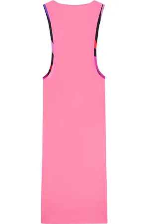 Puccini Robe longue en soie à imprimé Marmo