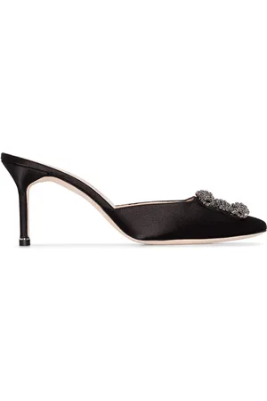 Manolo Blahnik Mules Hangisi 70 en satin