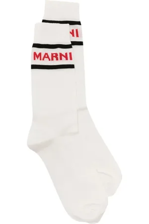 Marni Chaussettes à logo intarsia
