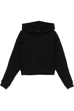MUGLER Hoodie crop à motif spiral