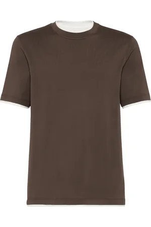 Brunello Cucinelli T-shirt à design superposé