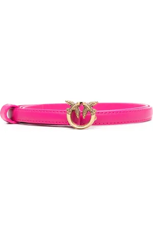 Pinko Ceinture en cuir à plaque logo