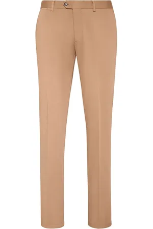 Philipp Plein Pantalon chino en coton à plis marqués